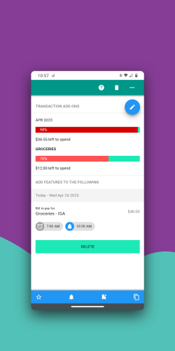 transaction add-ons feature